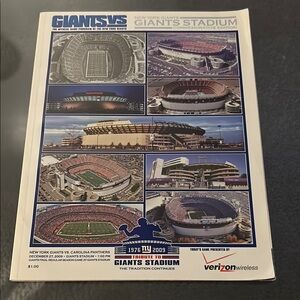 New York Giants Stadium Commemorative Edition Program